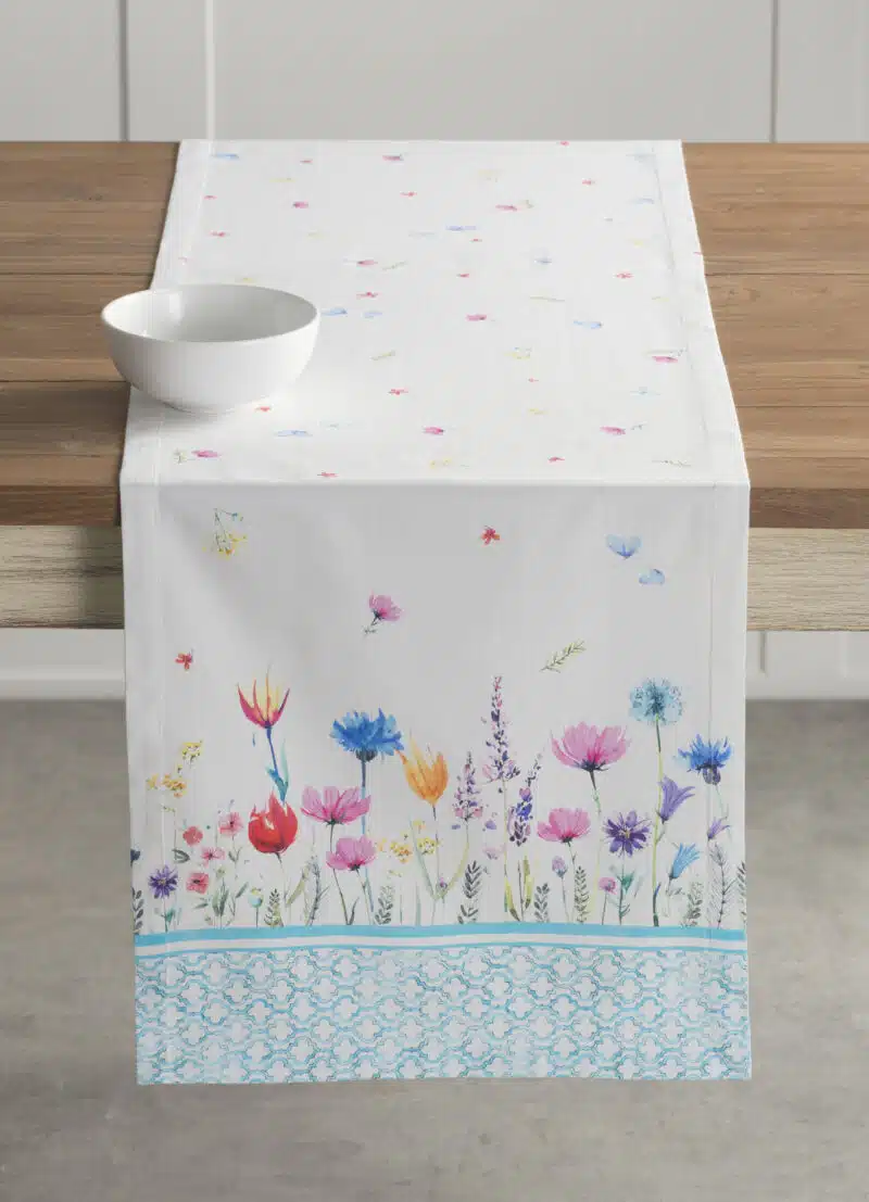 Flower In The Field Table Runner -single side