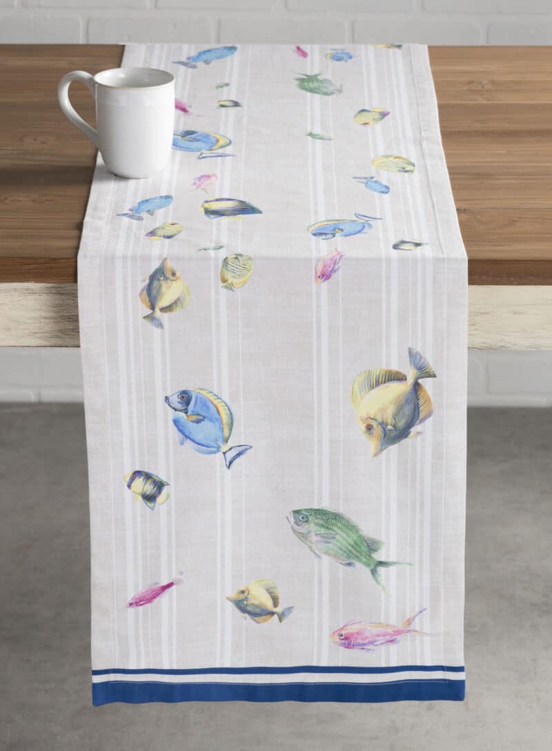 Poisson Table Runner -  double side