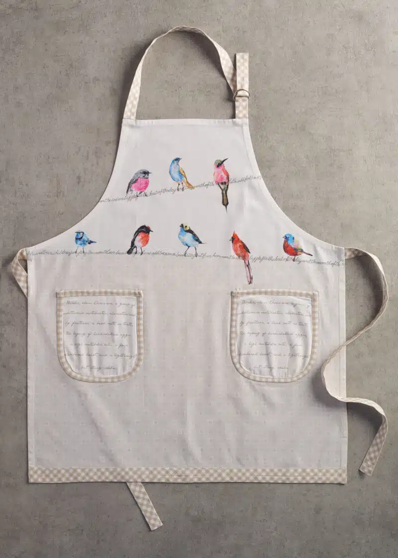 Birdies On Wire Apron