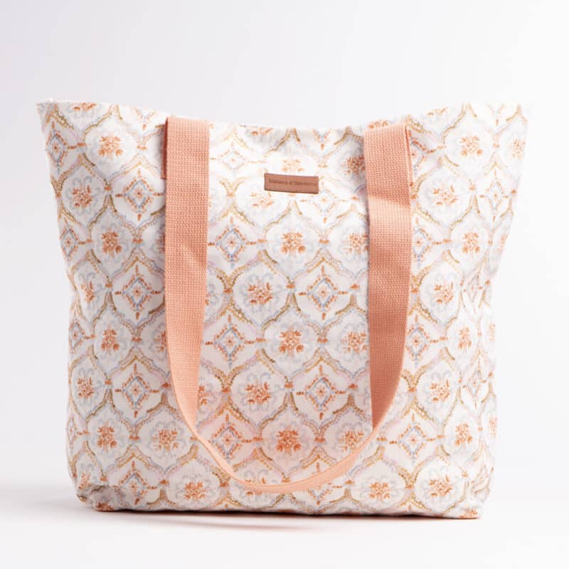 Fair Isle Canvas Tote Bag