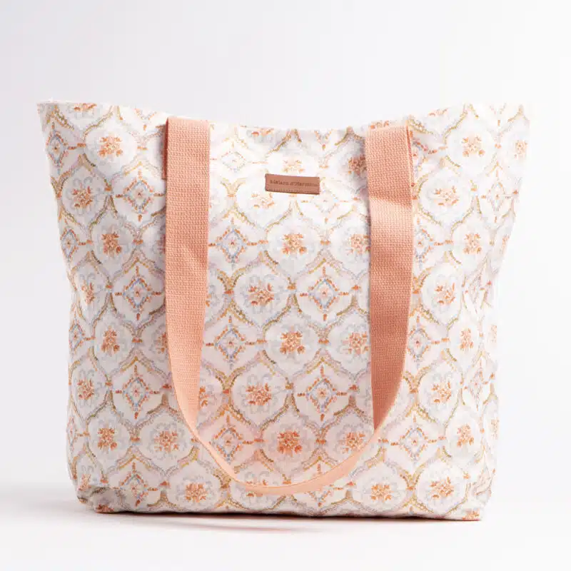 Fair Isle Canvas Tote Bag