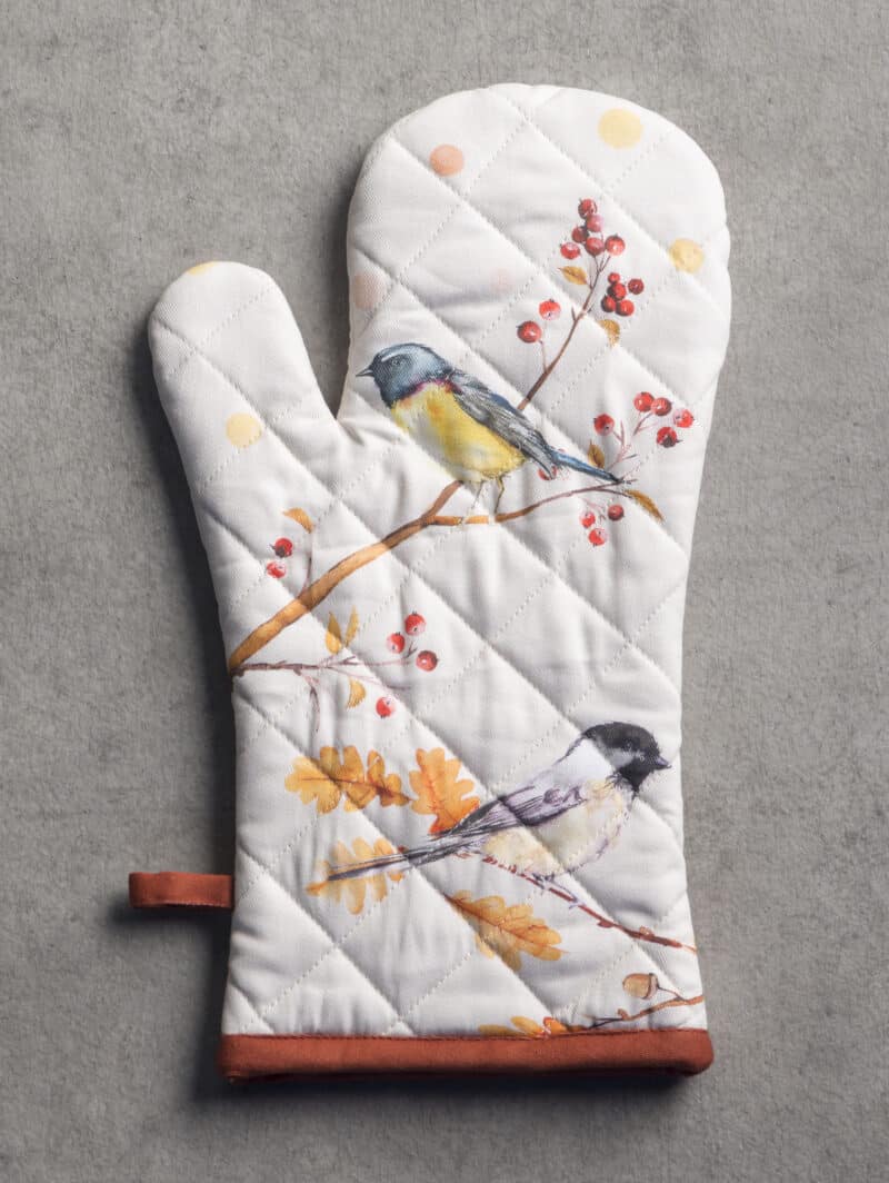 Oak Leaves Oven Mitt