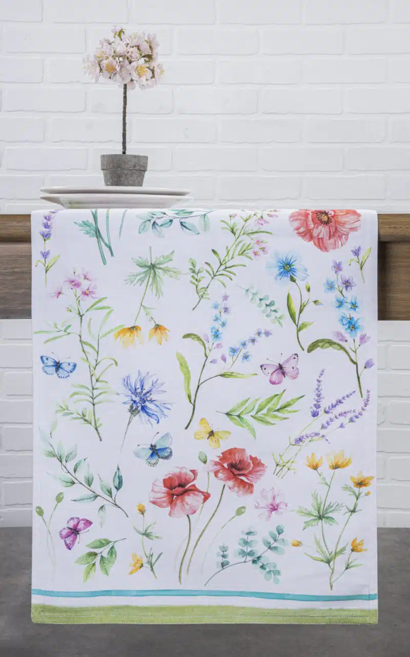 Just Floral Table Runner-double side