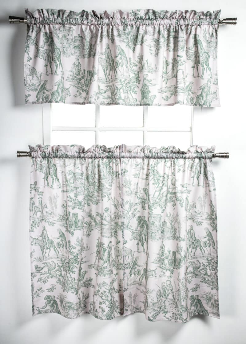 Miller - Antique Green Kitchen Curtain