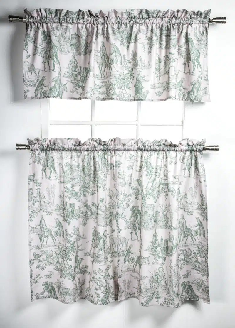Miller - Antique Green Kitchen Curtain