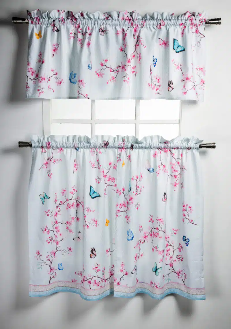 Blossoms in Spring - Sakura Kitchen Curtain