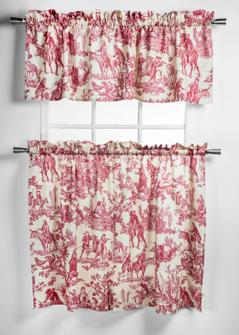 Miller - Red Kitchen Curtain