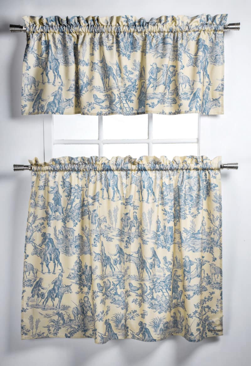 Miller - Blue Kitchen Curtain