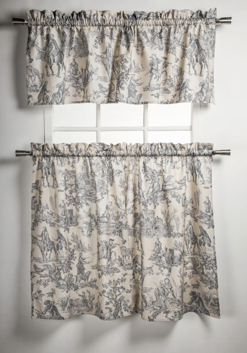 Miller - Paloma Gray Kitchen Curtain