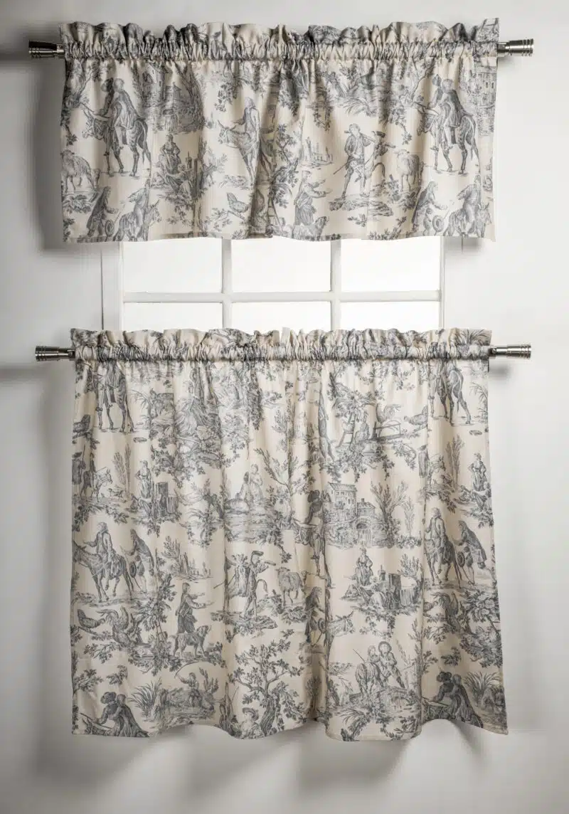 Miller - Paloma Gray Kitchen Curtain