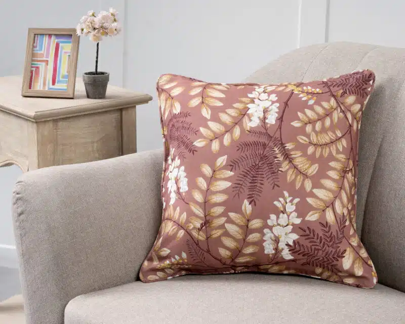 Feuillage Cushion Square Cameo brown