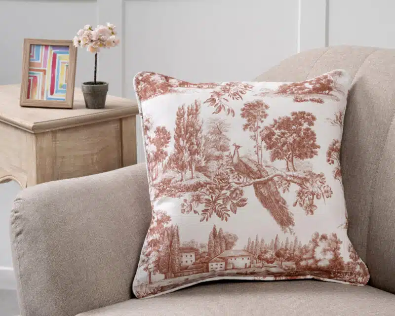 Trianon Brown Square Cushion