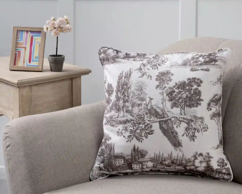Trianon Grey Square Cushion
