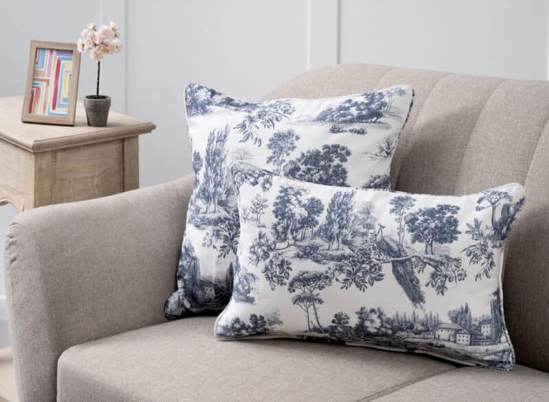 Trianon Blue Decorative Cushion Cover