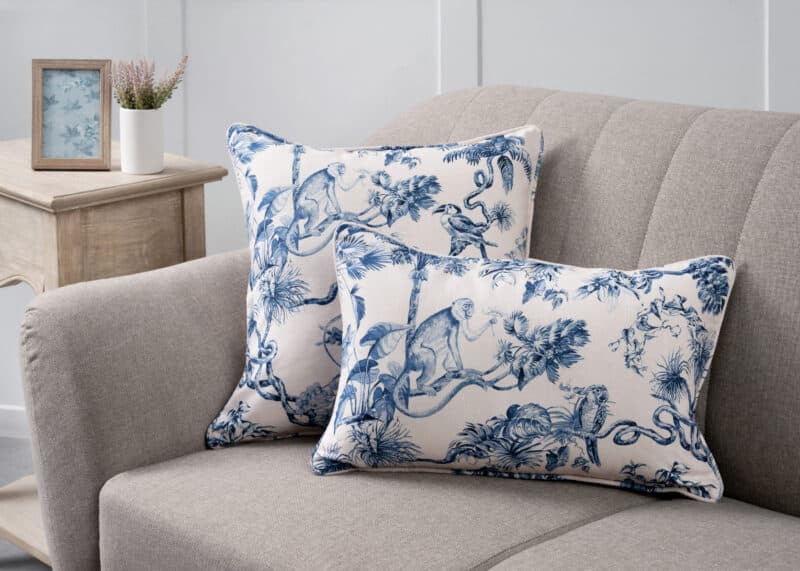 Bonobo - Blue Decorative Cushion Cover