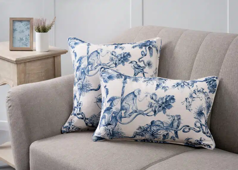 Bonobo - Blue Decorative Cushion Cover