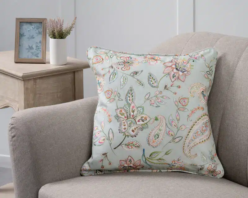 Ramage Steel blue Cushion Square