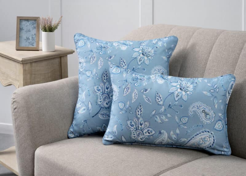 Ramage Steel Blue Decorative Cushion Cover