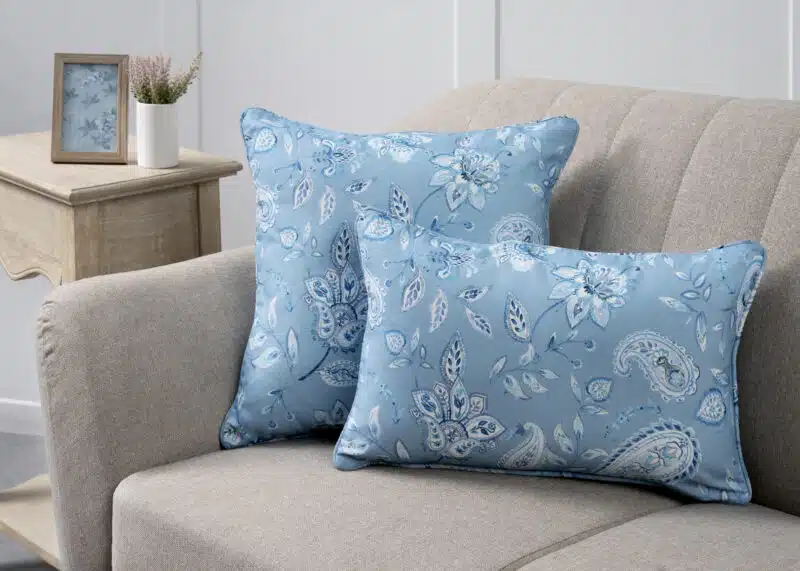 Ramage Steel Blue Decorative Cushion Cover