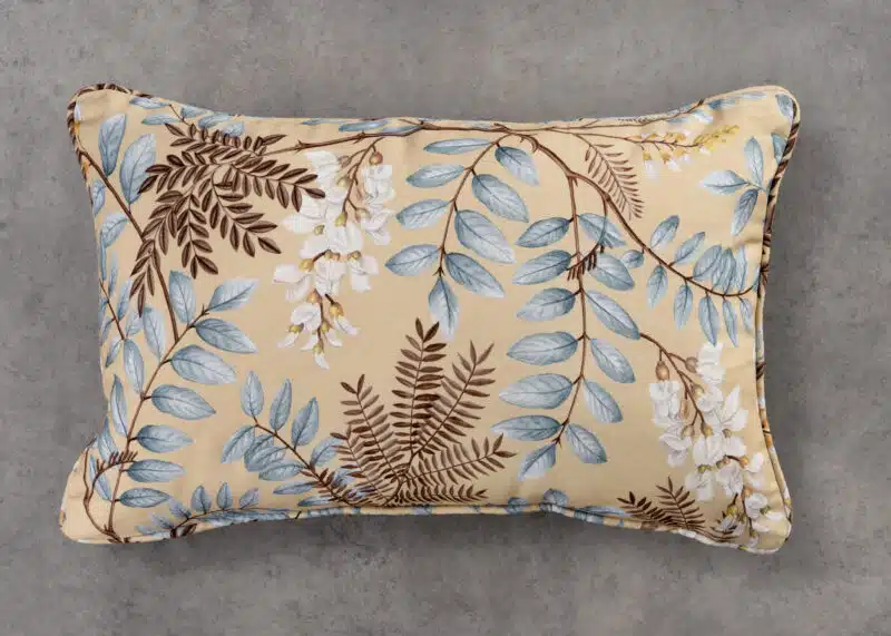 Feuillage Cushion Rectangle Light Ecru