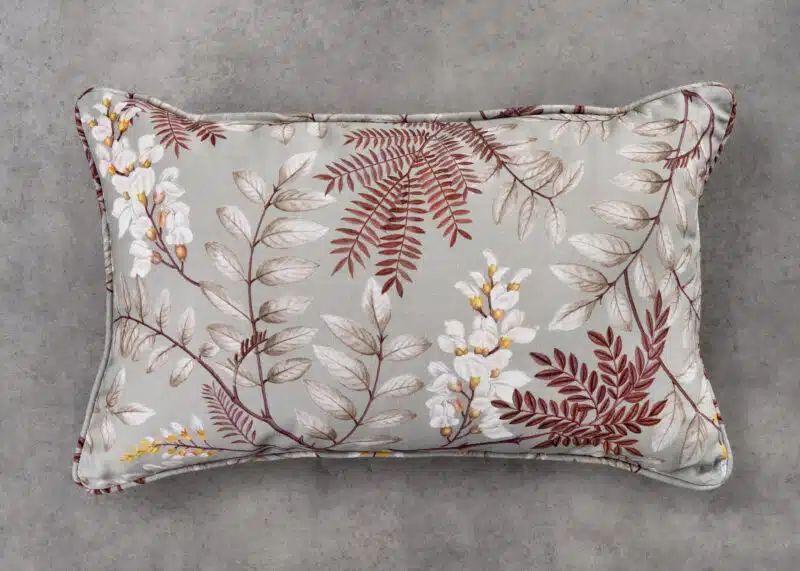 Feuillage Cushion Rectangle Light Taupe