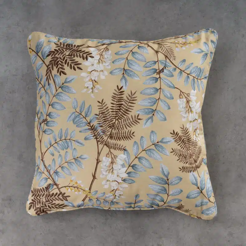 Feuillage Cushion Square Light Ecru