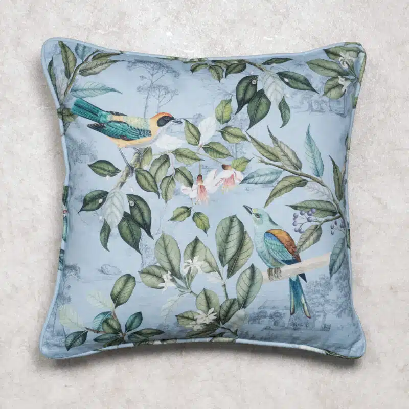 Solstice Fair blue Square Cushion