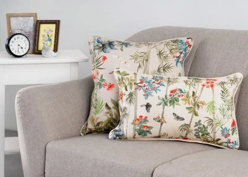 Bamboo Beige Decorative Cushion Cover