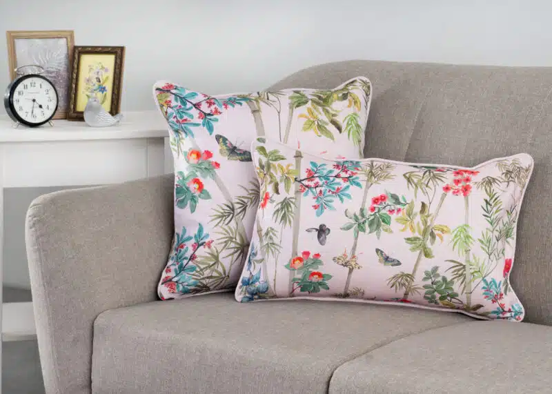 Bamboo Pale Pink Decorative Cushion Cover