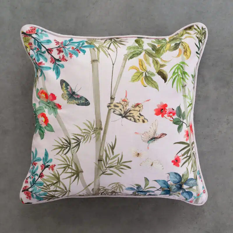 Bamboo Pale Pink Cushion Square