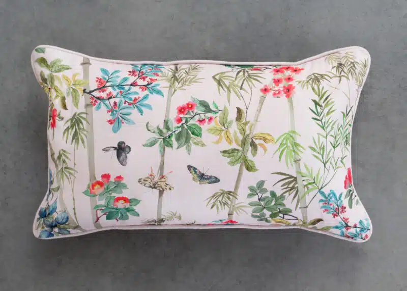 Bamboo Pale Pink Cushion Rectangle