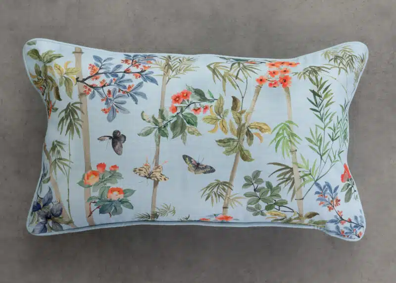 Bamboo Pastel Blue  Cushion Rectangle