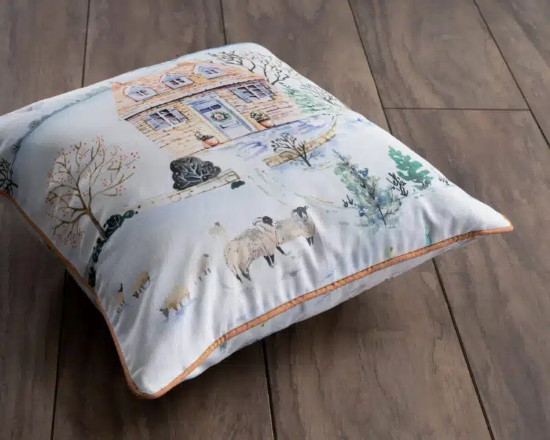 Snowy World Cushion Square