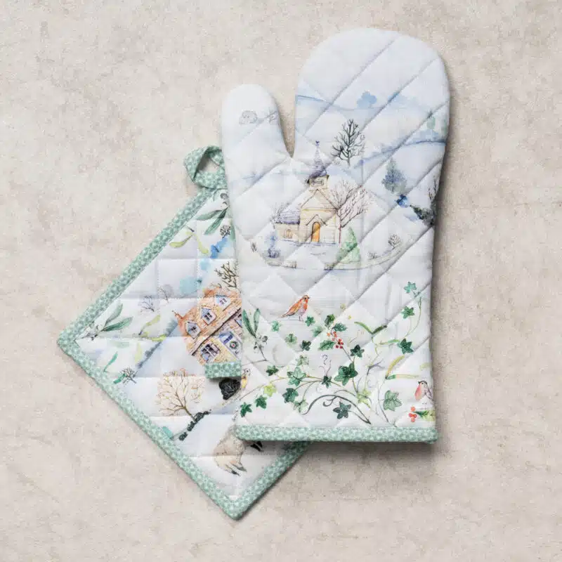 Snowy World Glove & Potholder