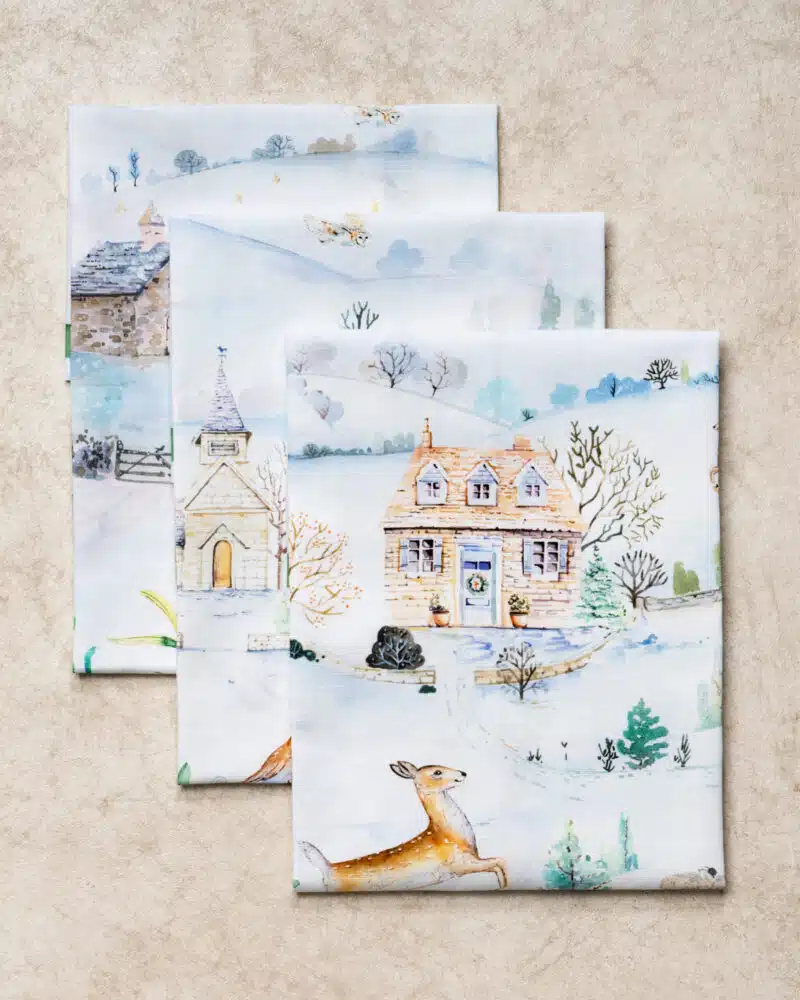 Snowy World Kitchen Towel