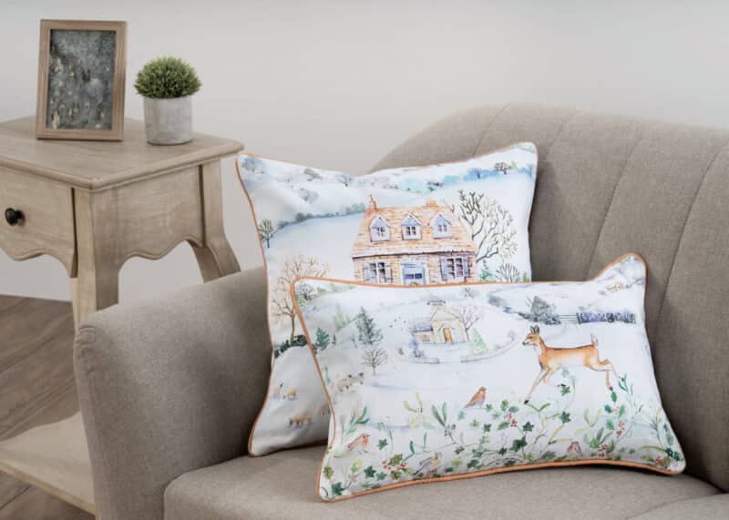 Snowy World Decorative Cushion Cover