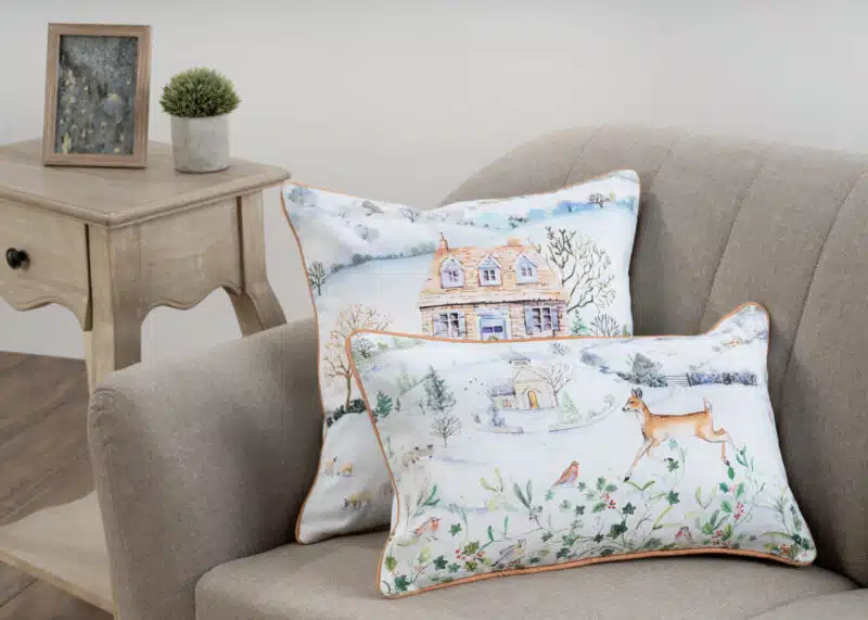 Snowy World Cushion Rectangle