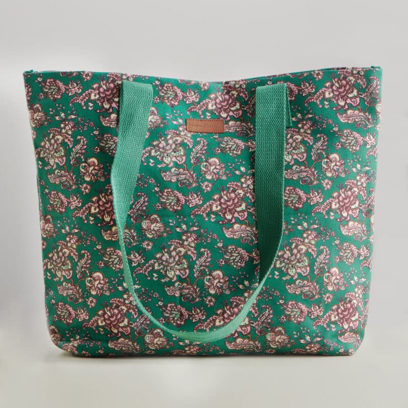 Surya Green Canvas Tote Bag