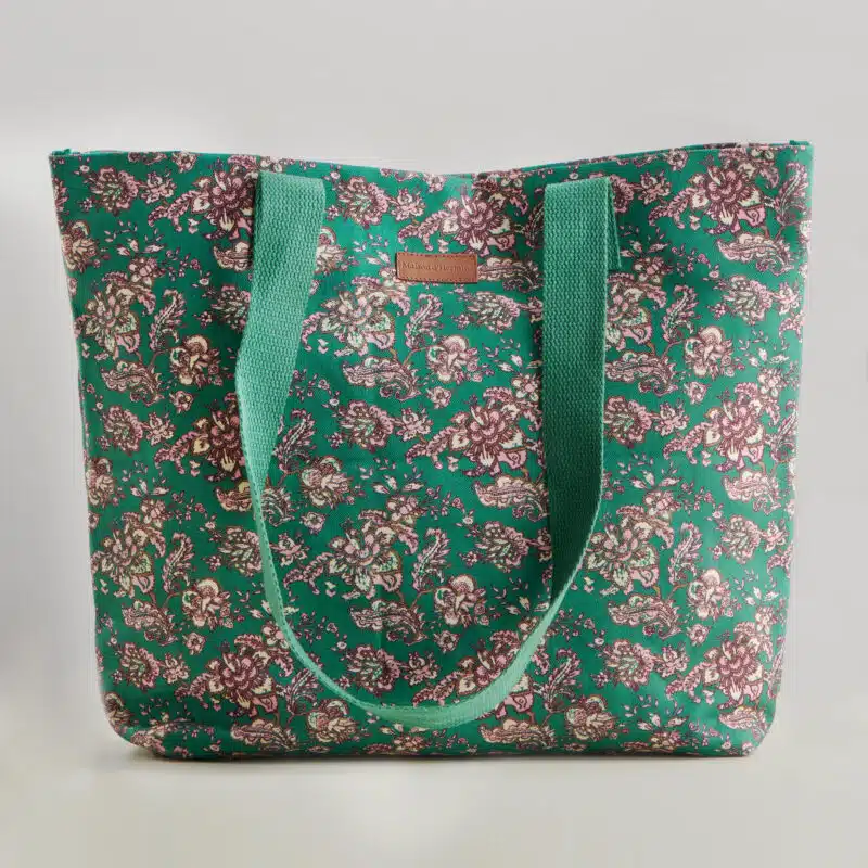 Surya Green Canvas Tote Bag
