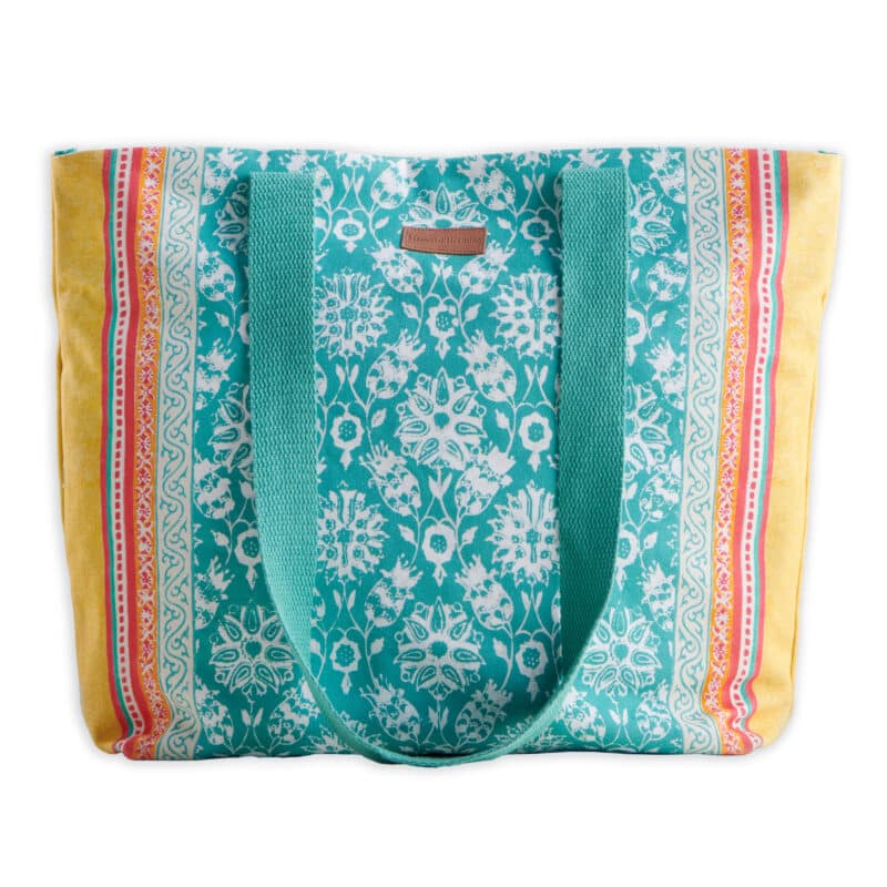Katmandou Turquoise Canvas Tote Bag