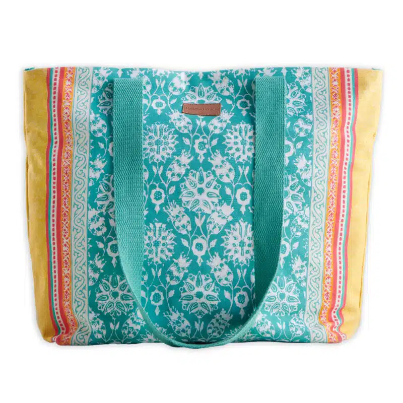 Katmandou Turquoise Canvas Tote Bag