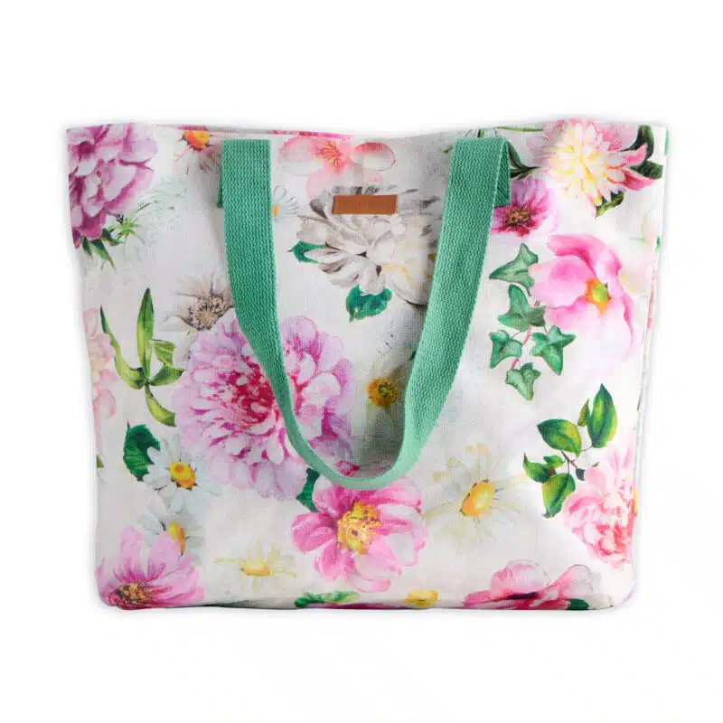 Pivoine Canvas Tote Bag