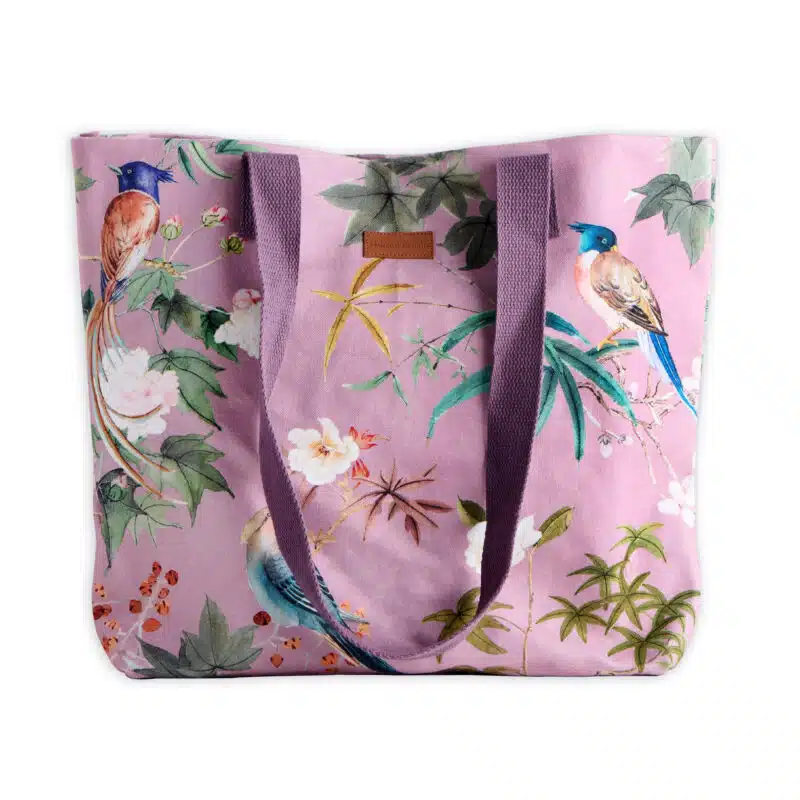 Hokuzai  Violet Canvas Tote Bag