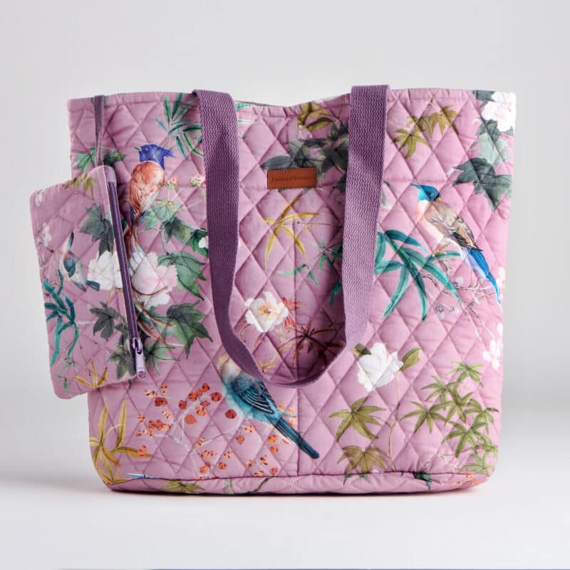 Hokuzai Violet Shopping Bag
