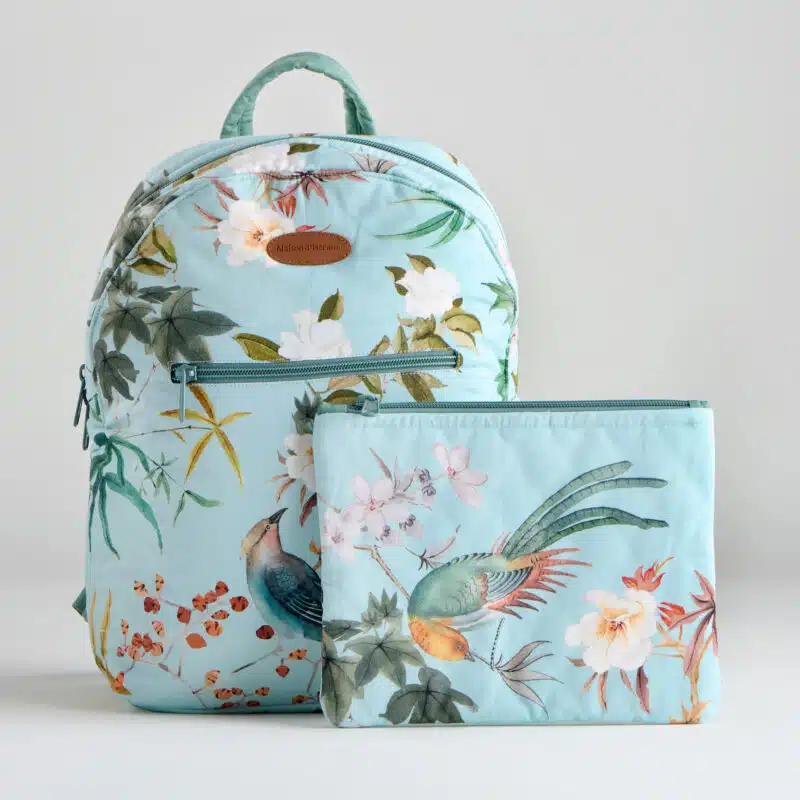 Hokuzai Green Backpack Bag