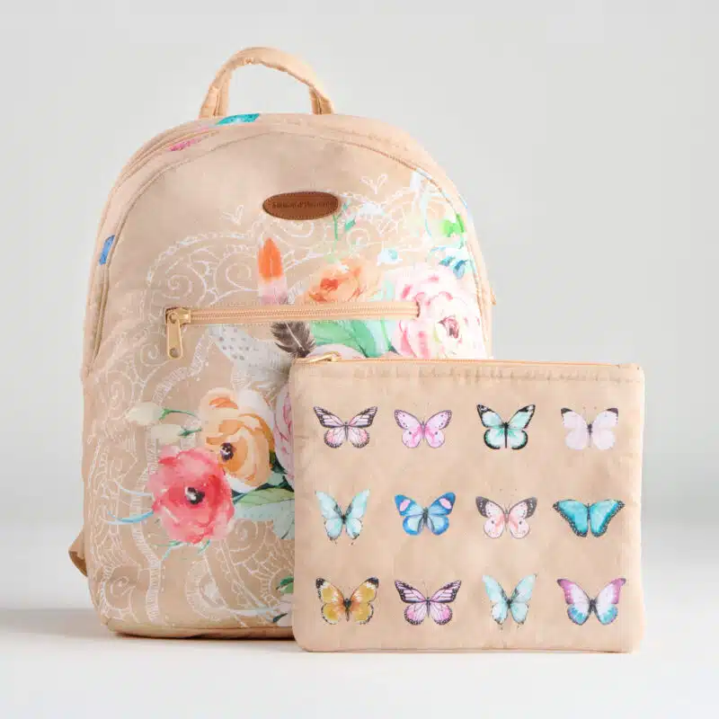 Ibiza Beige Backpack Bag