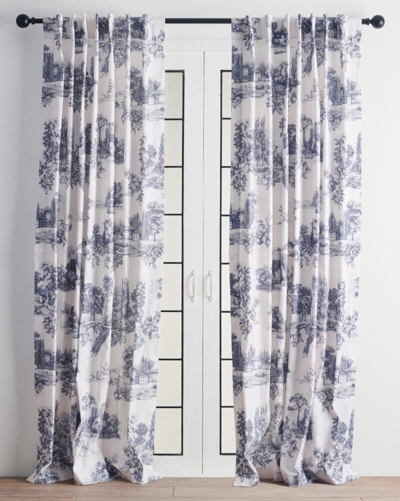 Trianon Blue Curtain