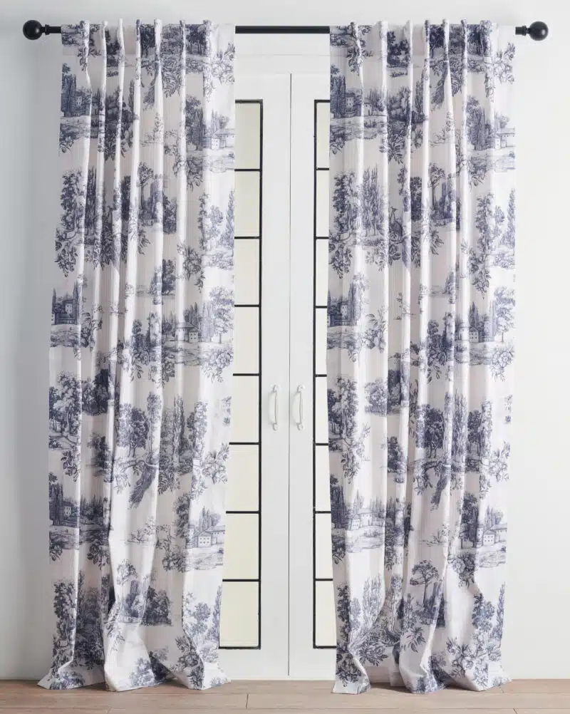 Trianon Blue Curtain