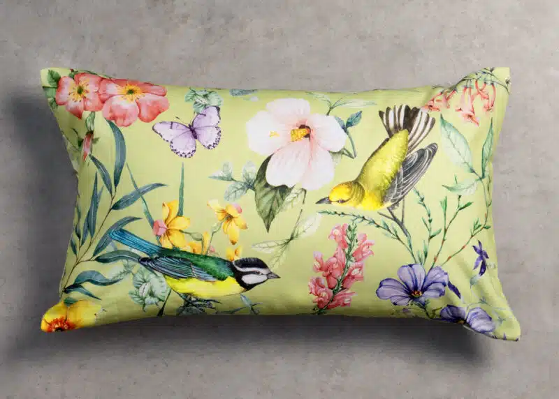 Oiseaux Rectangle Cushion