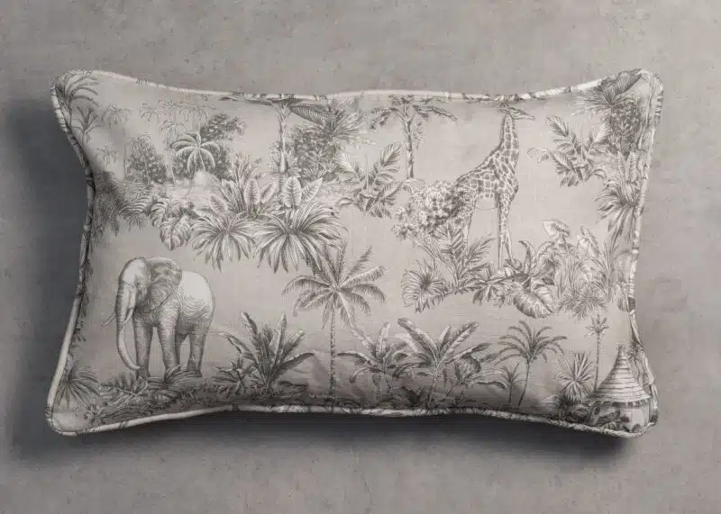 Savana Jouy Cushion Green